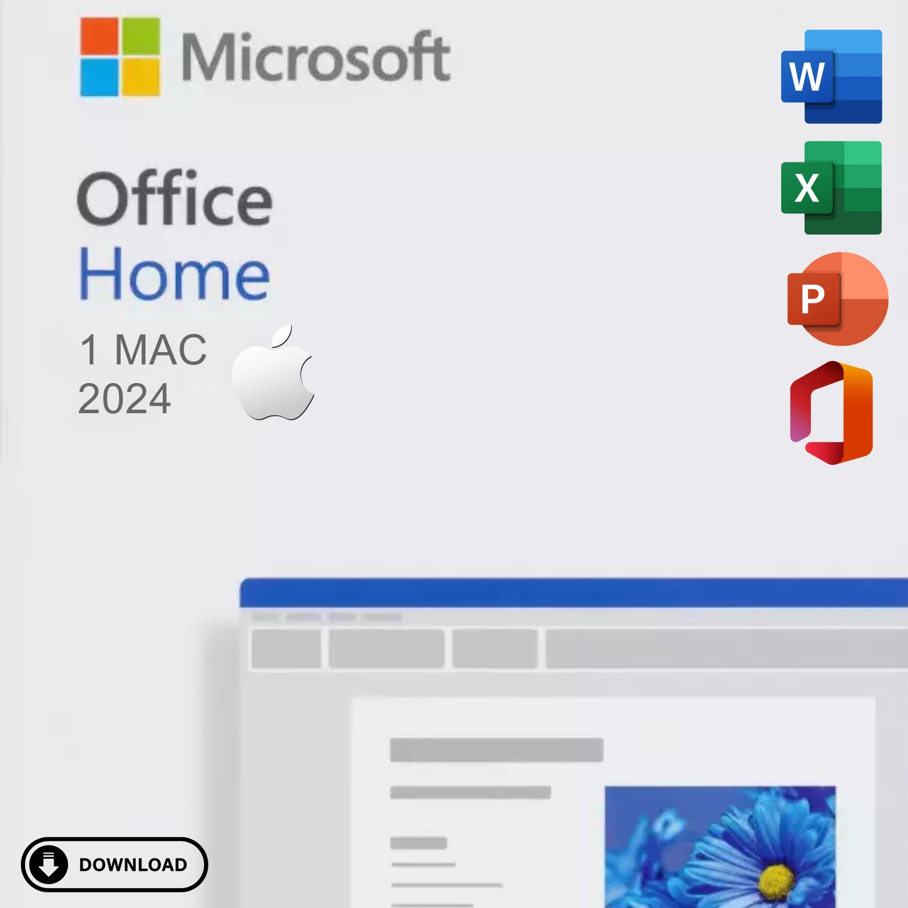 Microsoft Office 2024 Home and Business Mac Estarta Computer