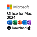 Microsoft Office Mac 2024 | Vollversion | Word, Excel, PowerPoint, Outlook