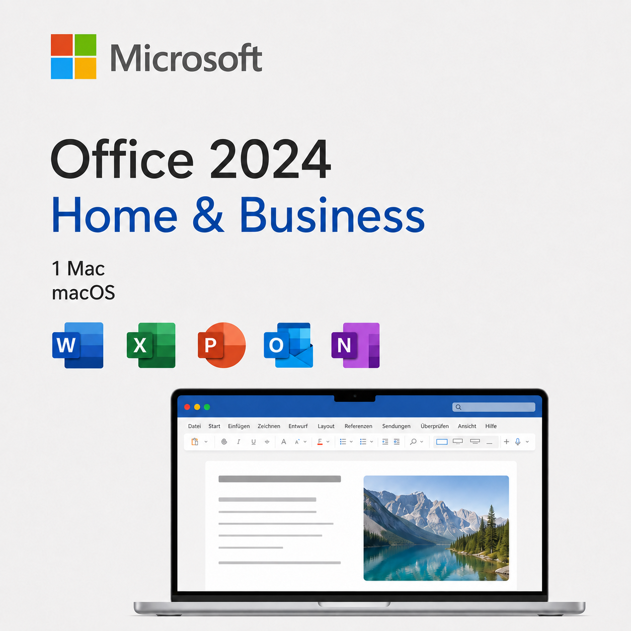 Microsoft Office 2024 Home & Business für Mac