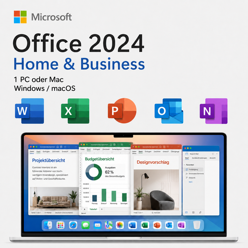 Microsoft Office 2024 Home & Business für Mac & Windows