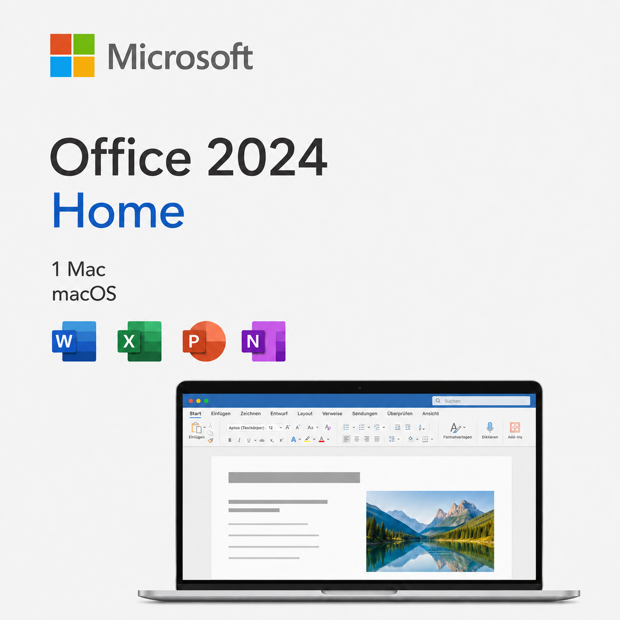 Microsoft Office 2024 Home für Mac