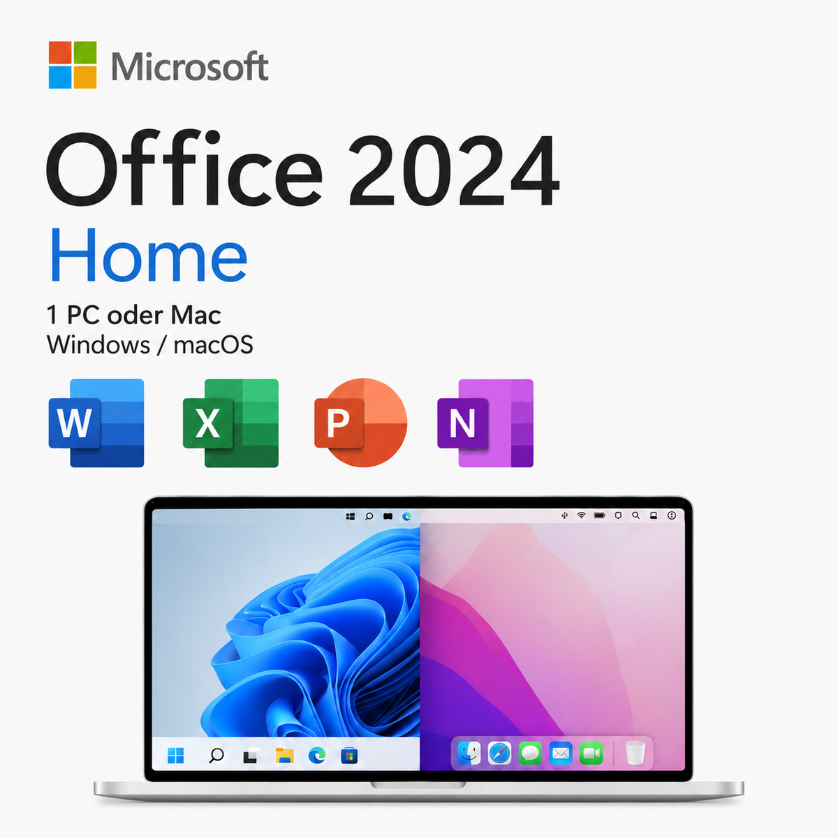 Microsoft Office 2024 Home für Mac & Windows