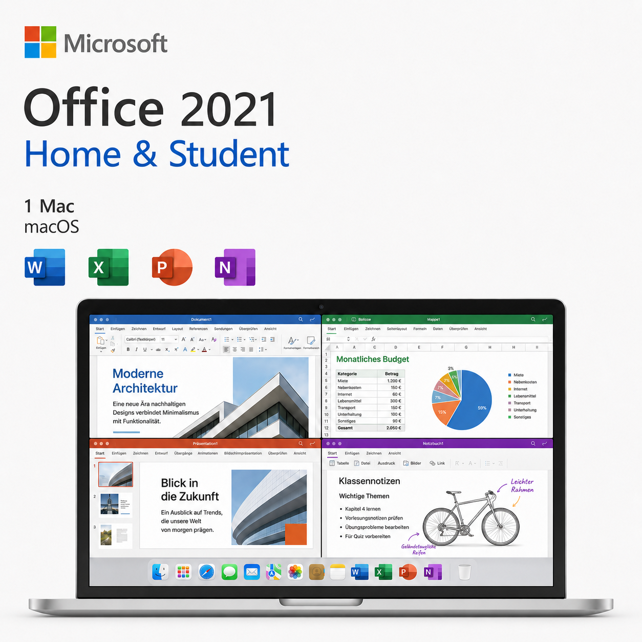 Microsoft Office 2021 Home & Student für Mac