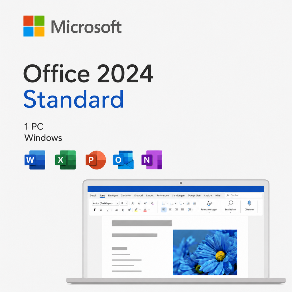 Microsoft Office Standard 2024 für Windows