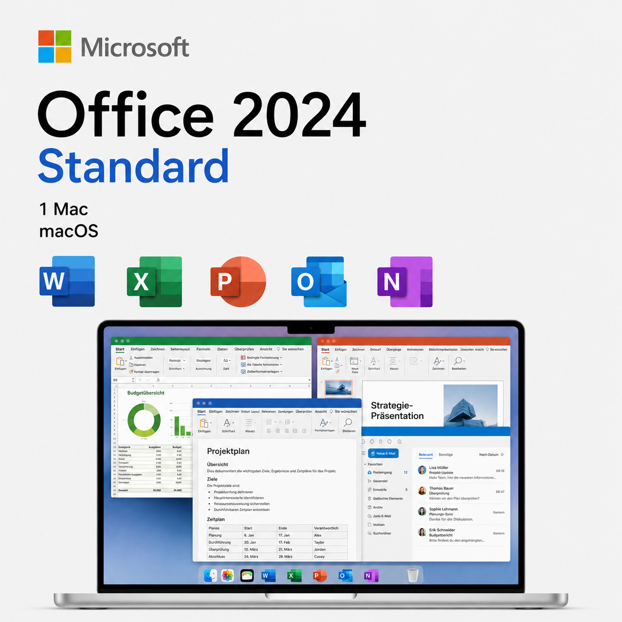 Microsoft Office 2024 Standard für Mac