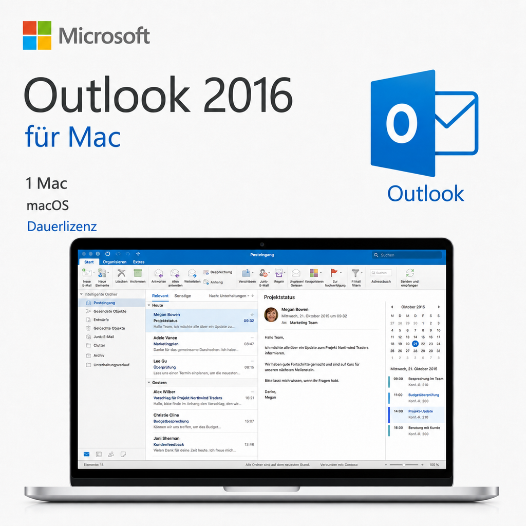 Microsoft Outlook 2016 für Mac