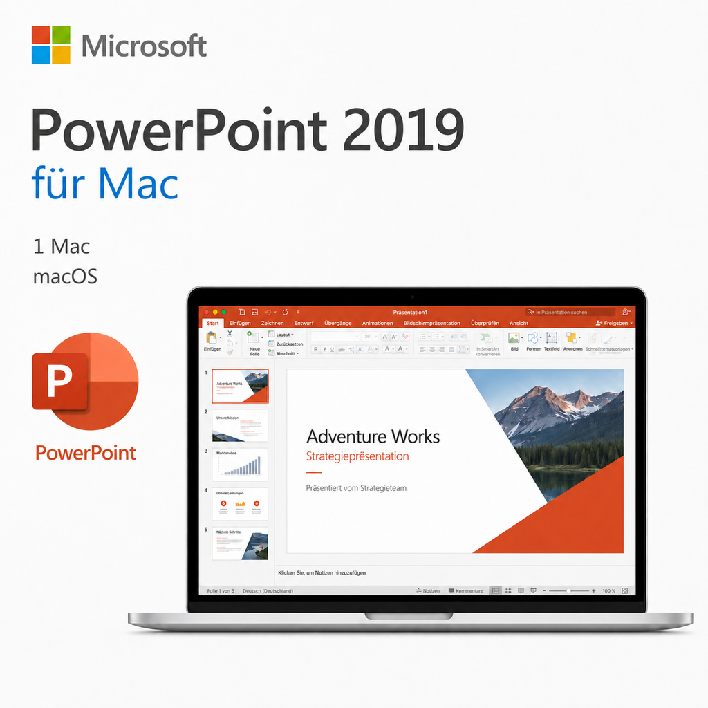 Microsoft PowerPoint 2019 für Mac