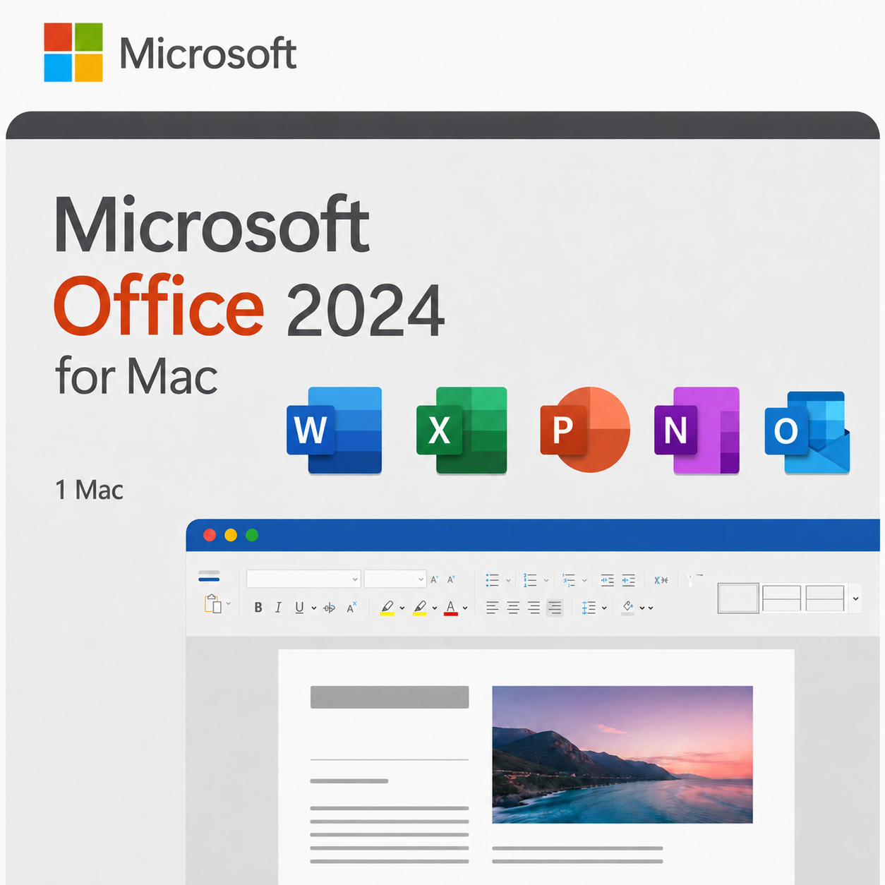 Microsoft Office für Mac 2024
