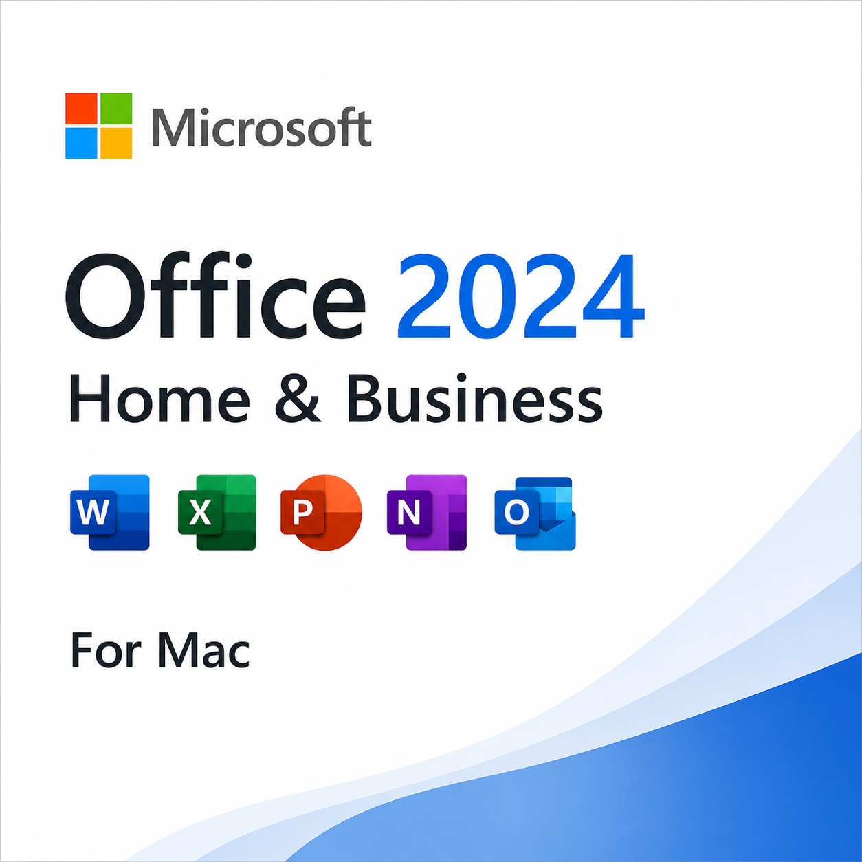 Microsoft Office Mac 2024 | Vollversion | Word, Excel, PowerPoint, Outlook