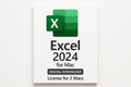 product image for microsoft excel for mac 2024, download, for 2 macs
