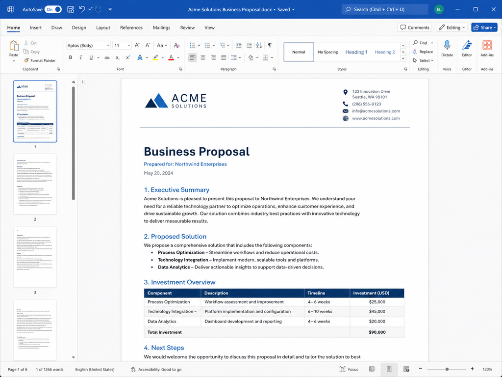Office 2024 Home and Business Mac/Windows
