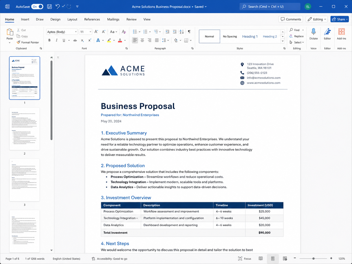 Office 2024 Home and Business Mac/Windows